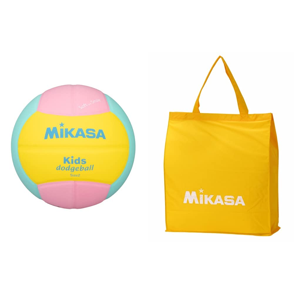 Amazon | ミカサ(MIKASA) スマイルドッジボール 2号 160g 黄/ピンク